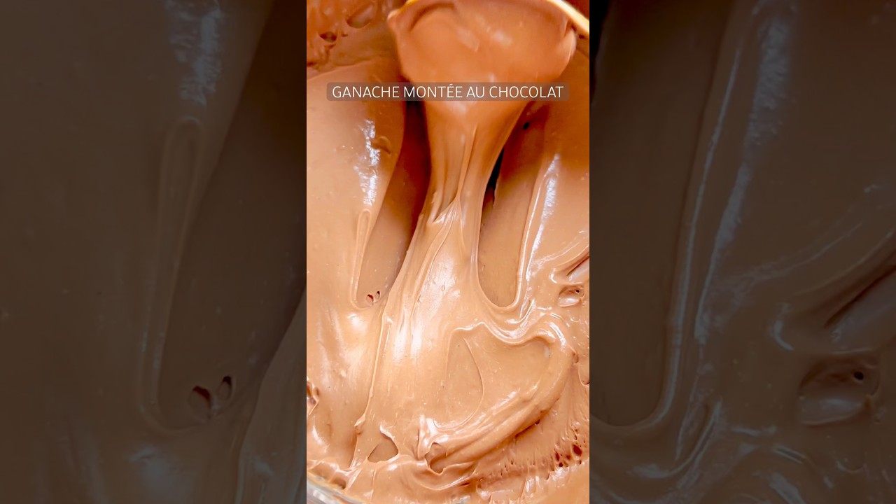 Ganache montée au chocolat noir de Cyril Lignac ultra facile recette en commentaire #patisserie