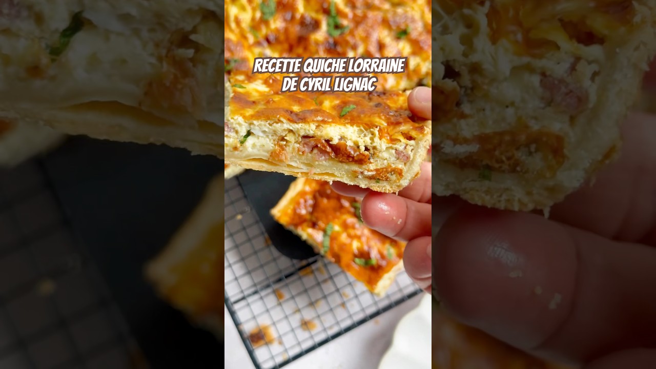 Recette quiche lorraine de Cyril Lignac