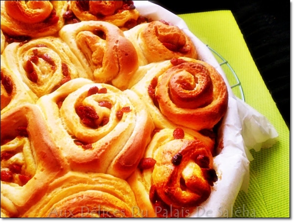 Brioche roulée aux baies de Goji