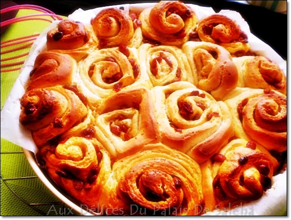 Brioche roulée aux baies de Goji