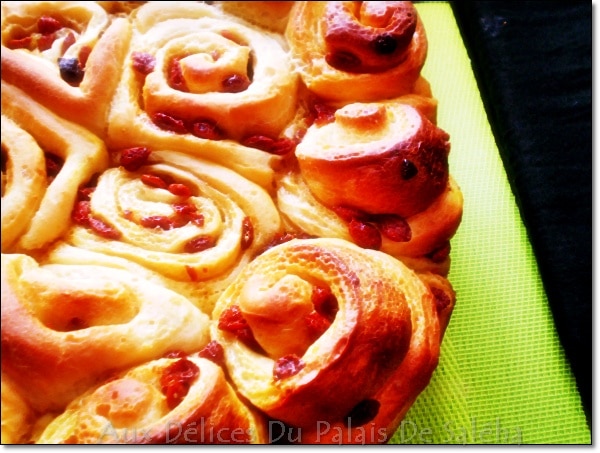 Brioche roulée aux baies de Goji