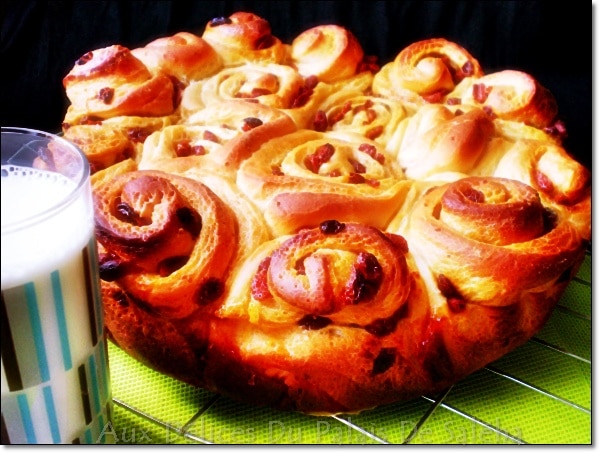 Brioche roulée aux baies de Goji