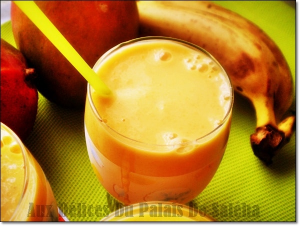 Smoothie Mangue Banane & Lait de Coco