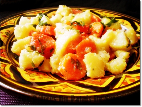 Salade de pomme de terre & carottes à la marocaine
