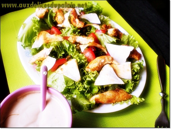 recette salade de poulet light