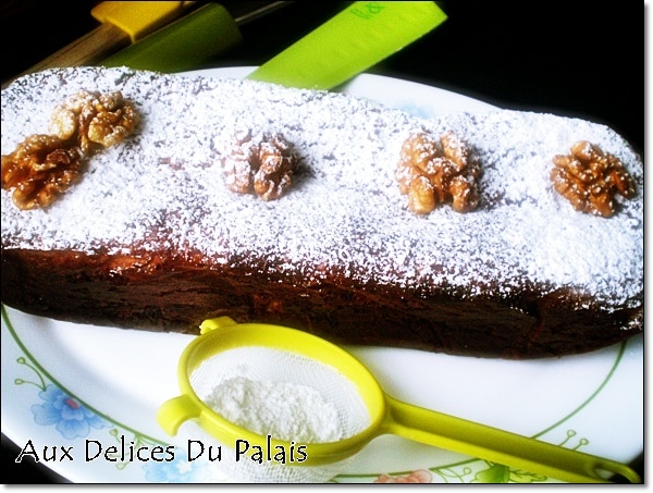 Cake au potimarron pommes et noix