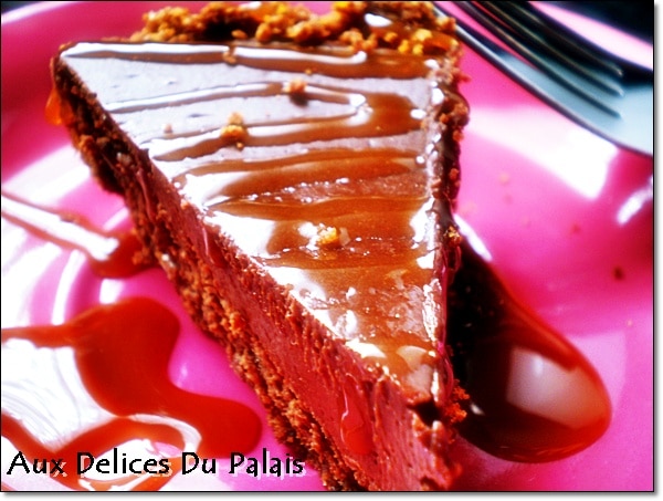 Cheesecake au chocolat & caramel au beurre salé