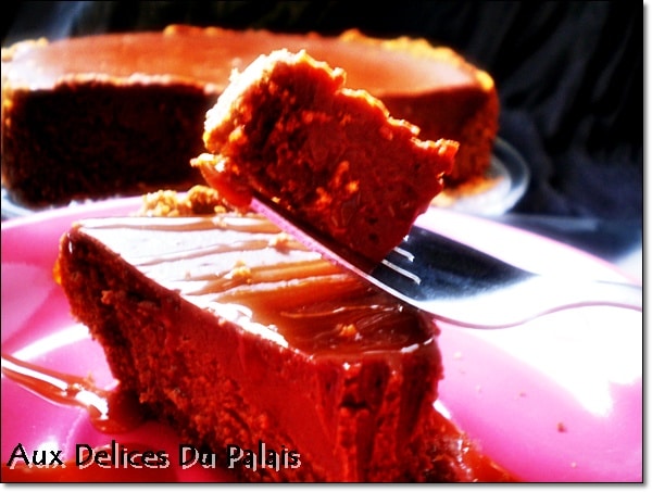 Cheesecake au chocolat & caramel au beurre salé