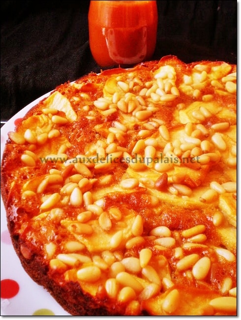 Gâteau invisible aux pommes caramel au beurre salé