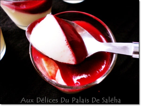 Panna Cotta Vanille Framboise Délicieuse