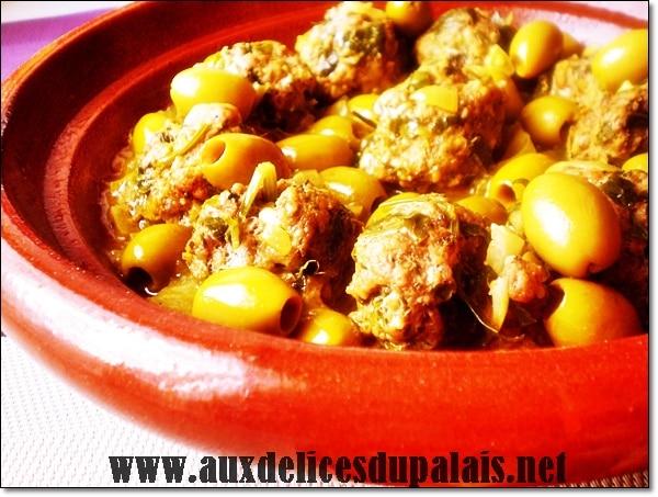 Tajine Zitoune Aux Boulettes De Viande Hachée Aux Délices