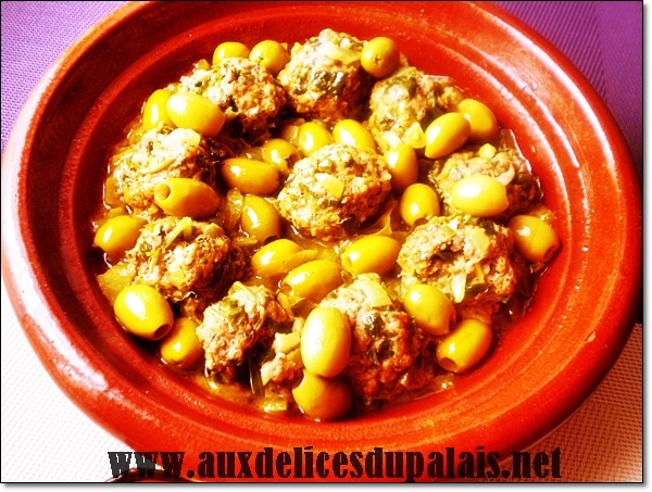 Tajine Zitoune aux boulettes de viande hachée