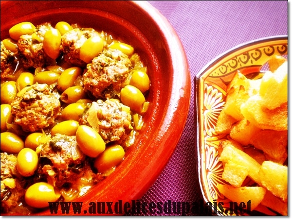 Tajine Zitoune aux boulettes de viande hachée