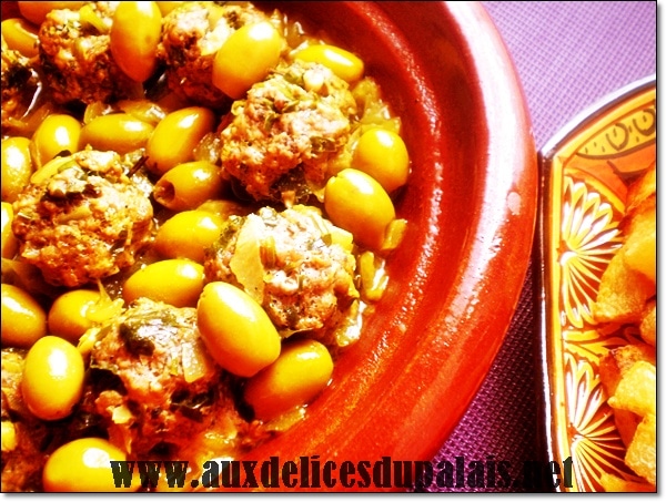 Tajine Zitoune aux boulettes de viande hachée