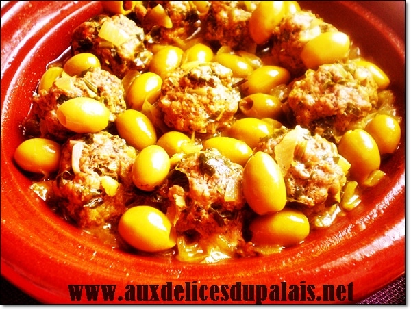 Tajine Zitoune aux boulettes de viande hachée