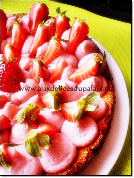Gâteau façon tarte aux fraises