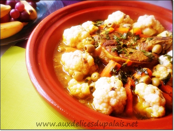 Tajine de chou-fleur et pommes de terre - Recette