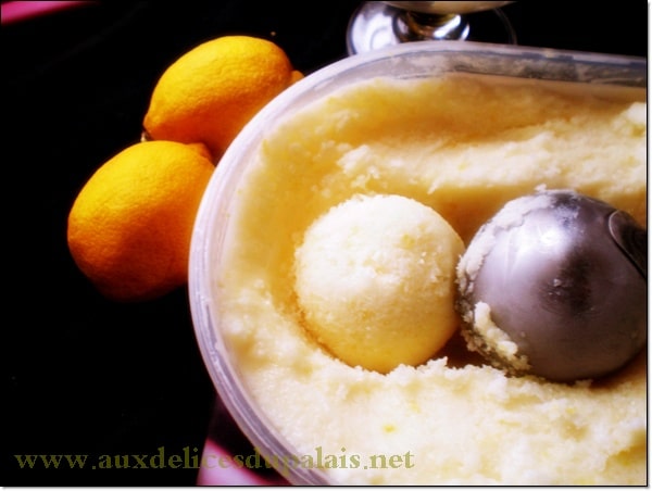 créponné sorbet au citron d'algerie