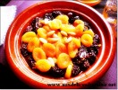 Tajine de poulet aux pruneaux abricots secs & amandes