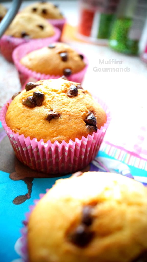 Muffins moelleux aux pépites de chocolat