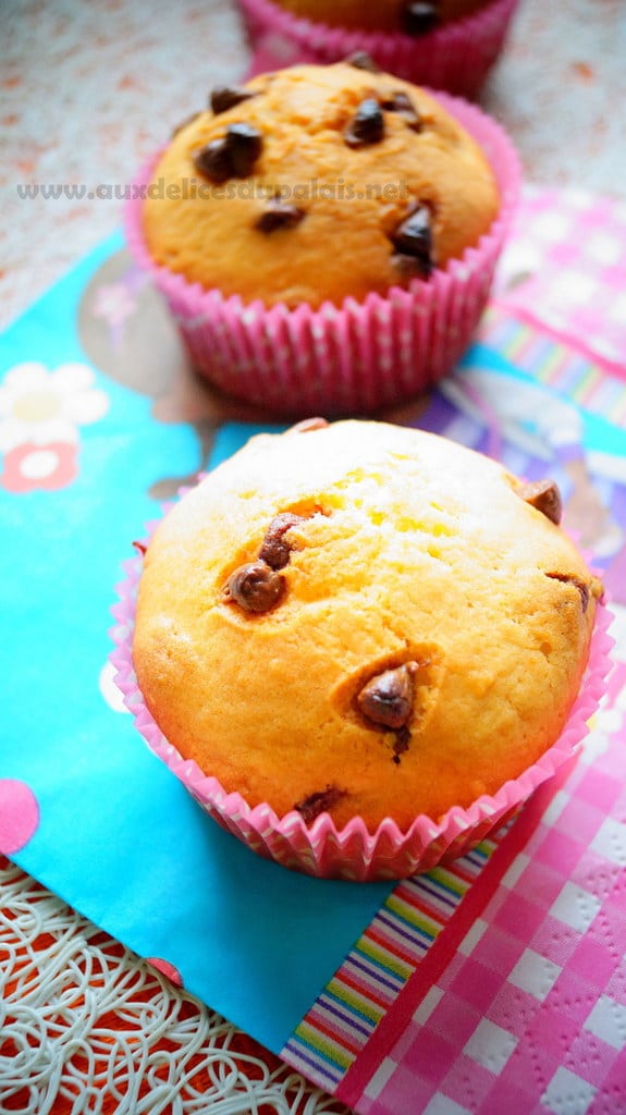 Muffins aux pépites de chocolat pour la rentrée