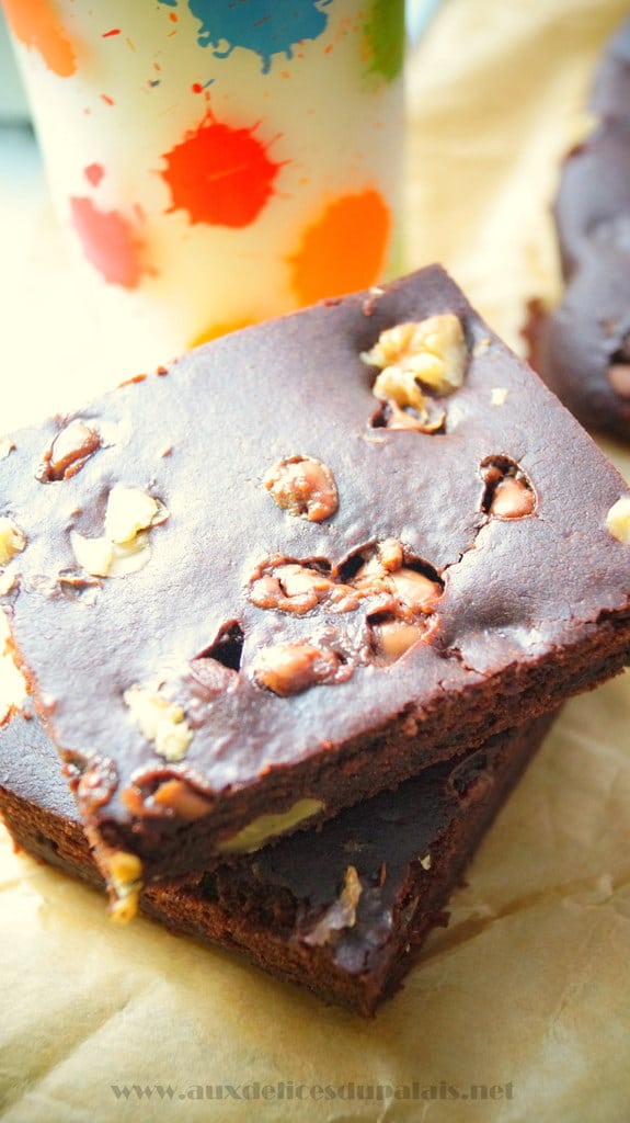 Brownies aux noix et pépites de chocolat