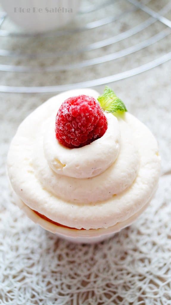 Cupcakes aux amandes vanille & framboises