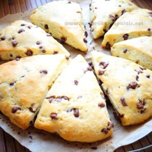 Scones aux pépites de chocolat