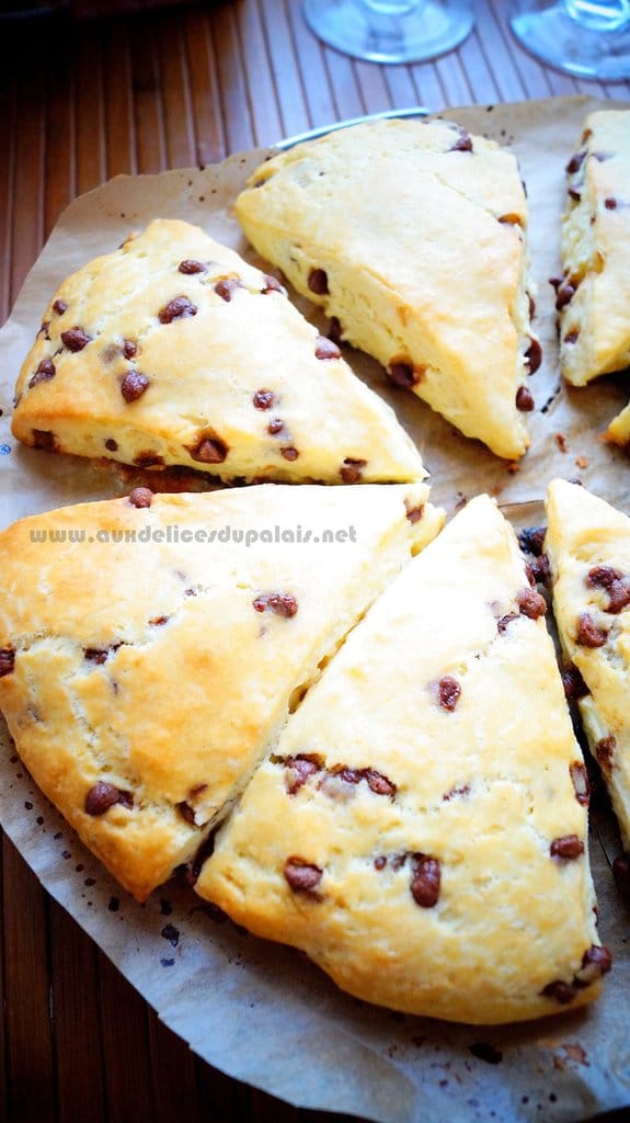 Scones aux pépites de chocolat