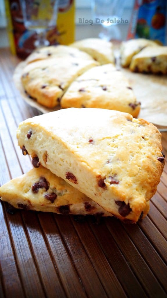 Scones aux pépites de chocolat