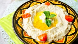 Baba ghanouj mtabal caviar d'aubergine à la libanaise