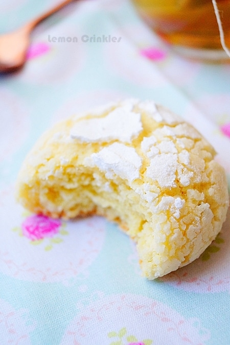 biscuit craquelé au citron fondant