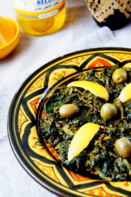 Bakoula salade d'épinards marocaine