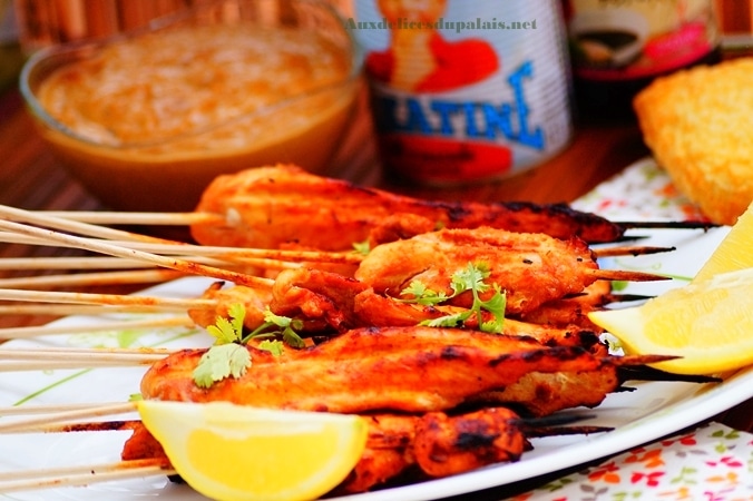 Brochettes de poulet sauce Satay