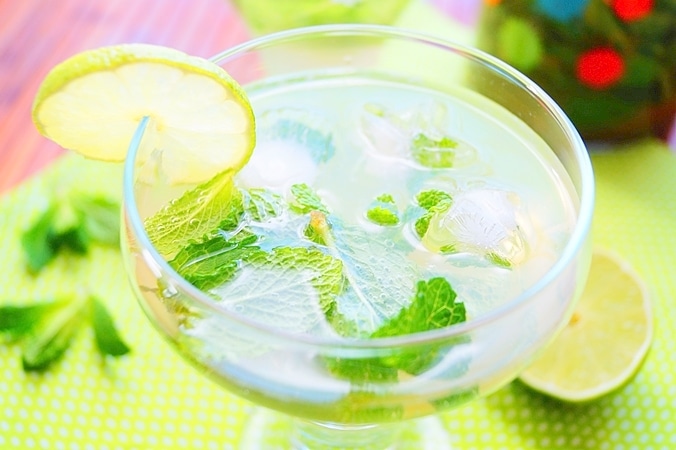 Mojito sans alcool, cocktail menthe-citron vert