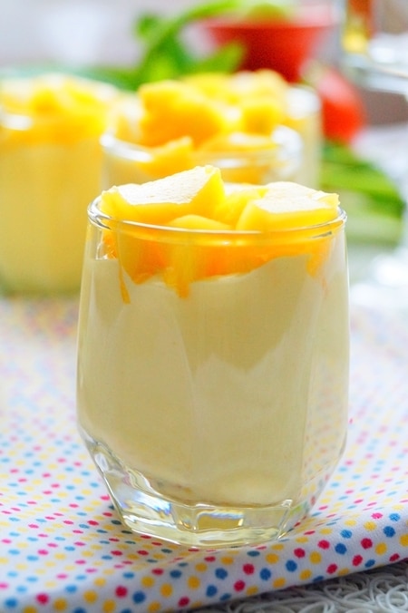 mousse à la mangue