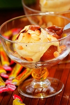 pomme confite au caramel beurre salé