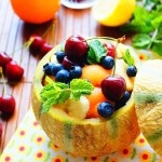 Salade de fruit dans un melon