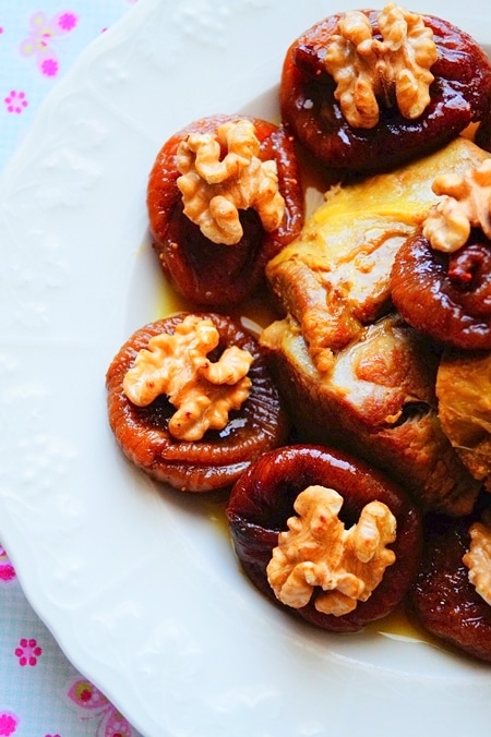 Tajine d'agneau aux figues et aux noix