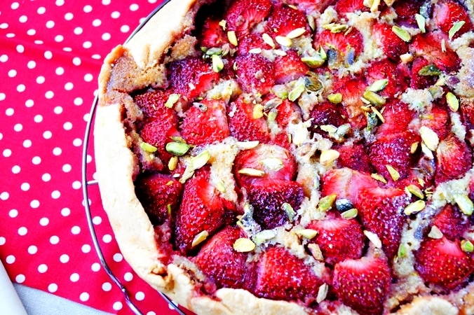 Tarte rustique aux fraises facile