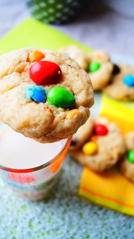 Cookies au beurre de cacahuète et M&M’s