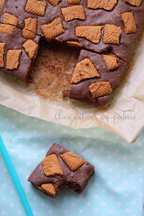 Brownie au spéculoos (recette facile)