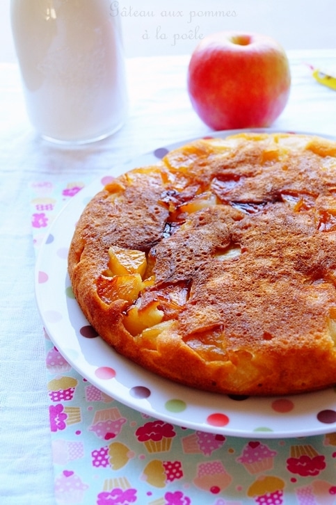 gâteau à la poêle aux pommes