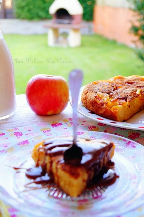 gâteau à la poêle aux pommes