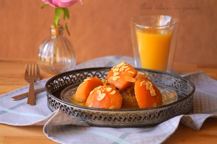 Tajine d'agneau aux coings caramélisés