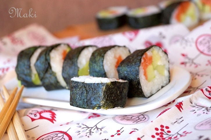 Recette Makis saumon et avocat (facile, rapide)