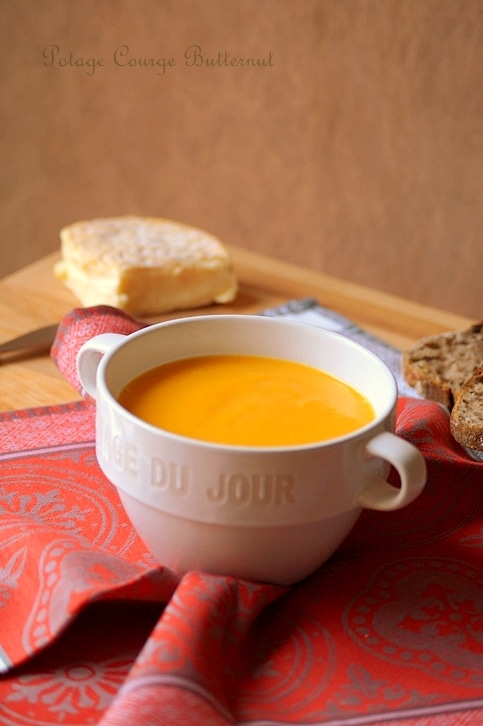 Velouté de courge butternut (potage)