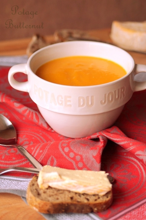 Soupe de courge butternut