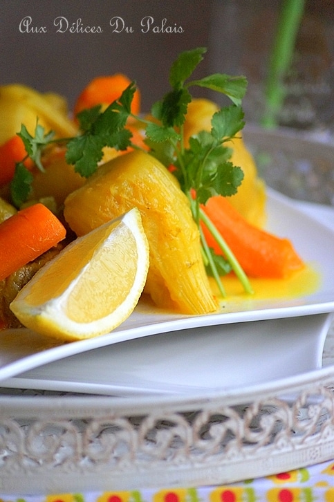 Tajine d'agneau aux fenouils & carottes (طاجين البسباس)