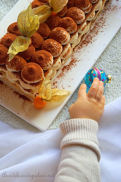 bûche au mascarpone façon tiramisu